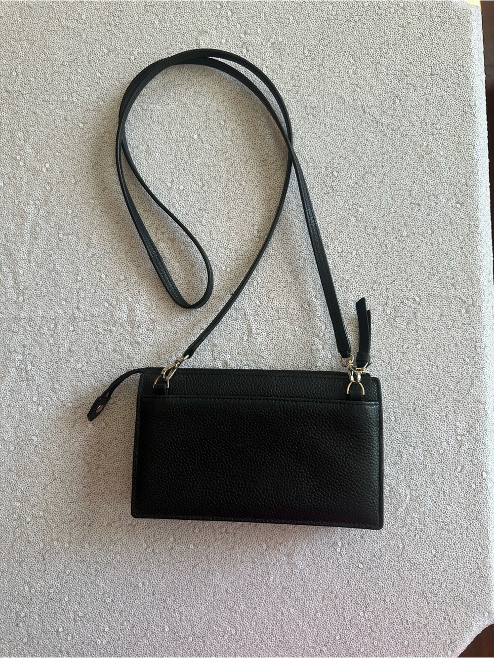 kate spade Black Pebbled Leather Crossbody Bag